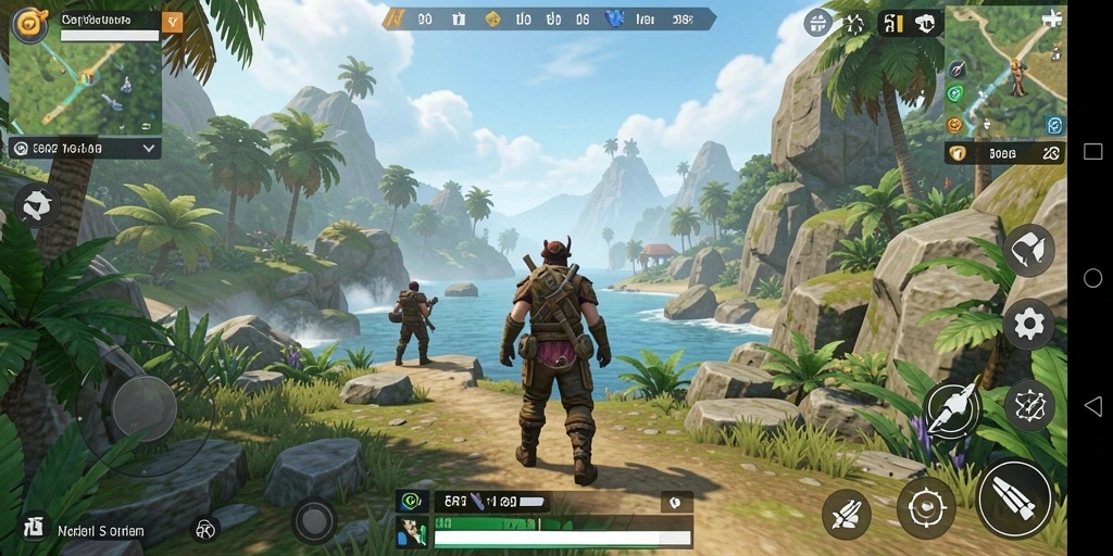 Screenshot gameplay 5RT menampilkan eksplorasi dunia terbuka yang memukau.