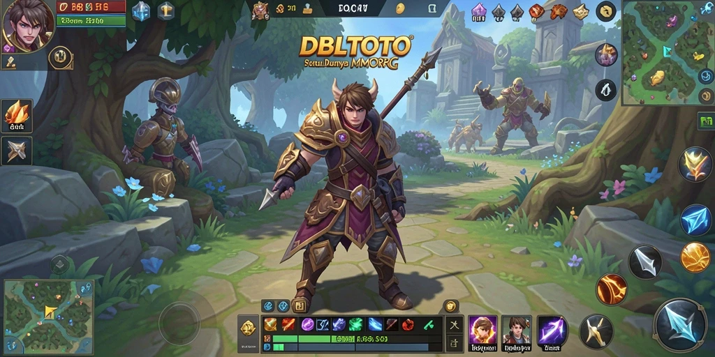 Tampilan gameplay DBLTOTO dengan pertempuran seru dan grafis menawan.