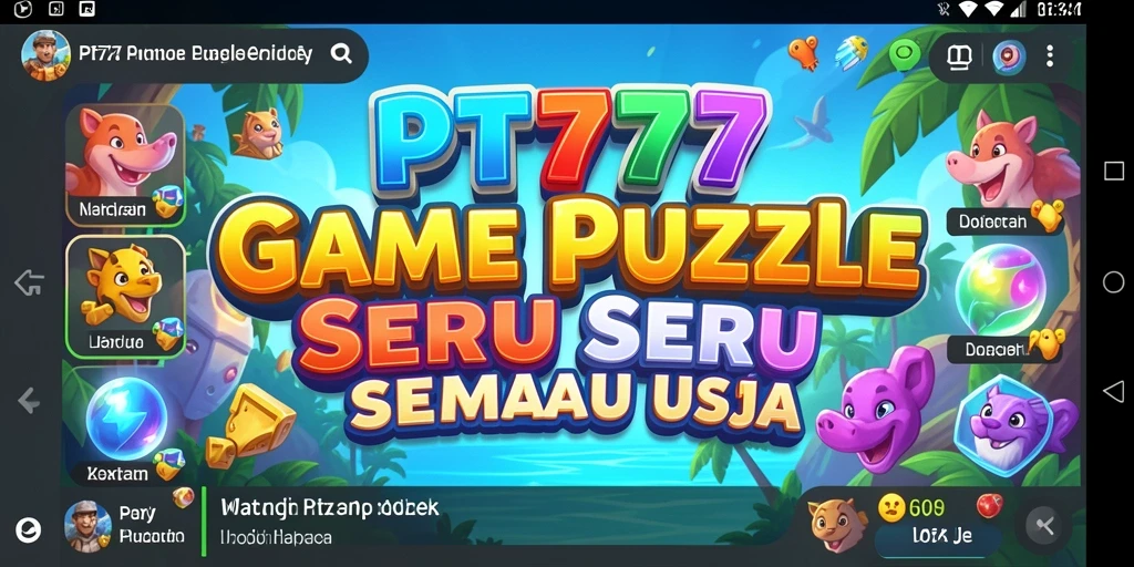 Screenshot gameplay PT777 menampilkan berbagai teka-teki yang menantang.