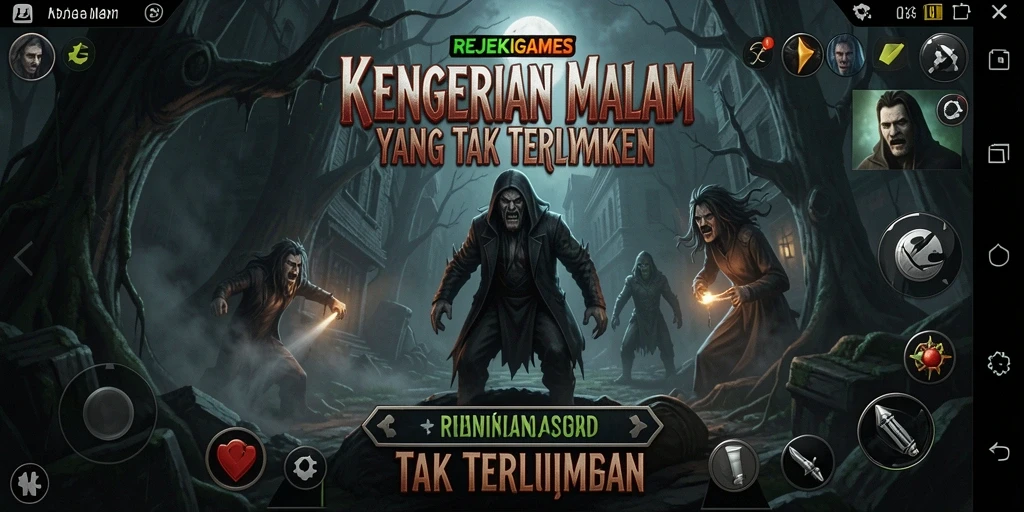 Gameplay seram dengan suasana menegangkan di REJEKIGAMES.