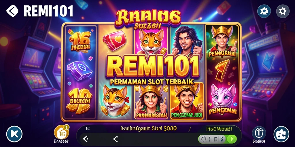 Tampilan gameplay menarik dari REMI101 dengan efek visual yang memukau.