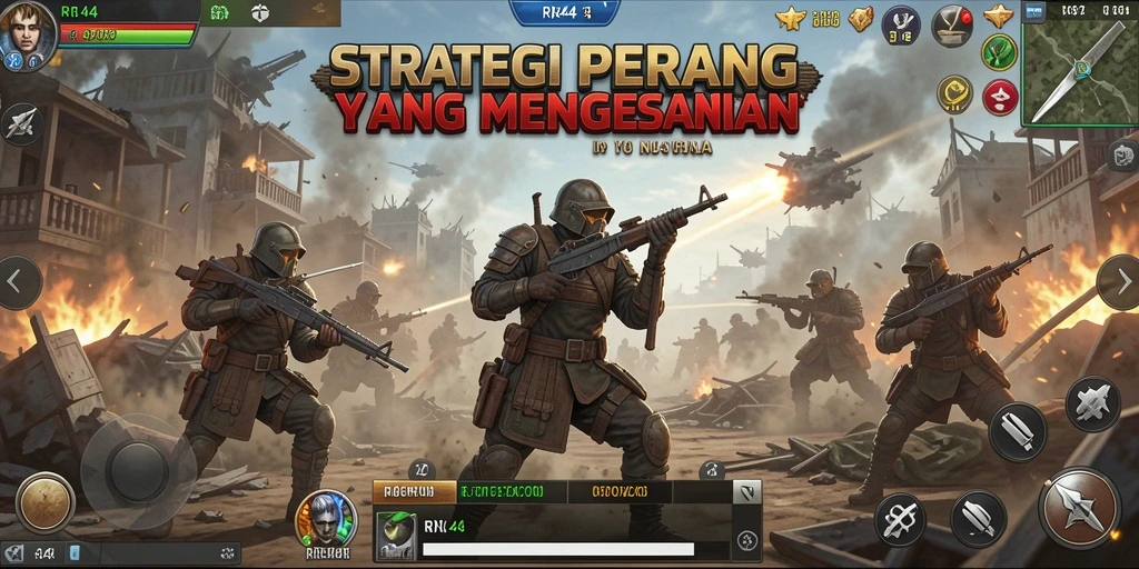 Screenshot gameplay RR44 yang menunjukkan strateginya yang menegangkan.