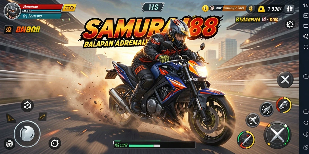 Tanpa henti balapan motor dalam SAMURAI88 yang mendebarkan.