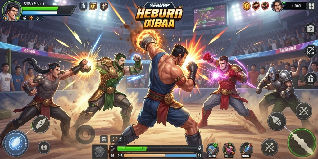 Tampilan aksi seru dari gameplay SERURP yang mendebarkan.