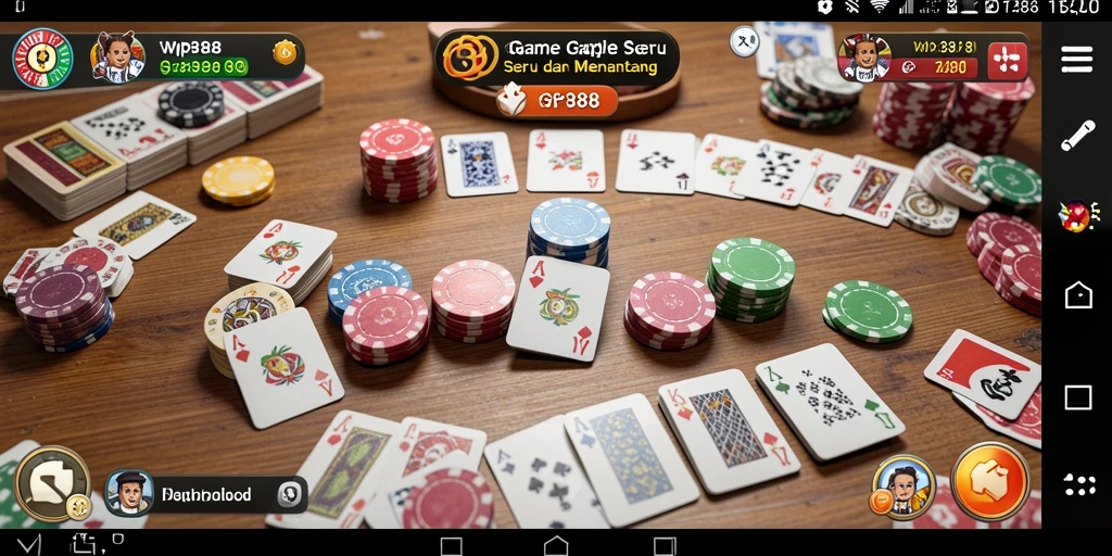 Gameplay seru dan interaktif dari WP888 dalam permainan Gaple.